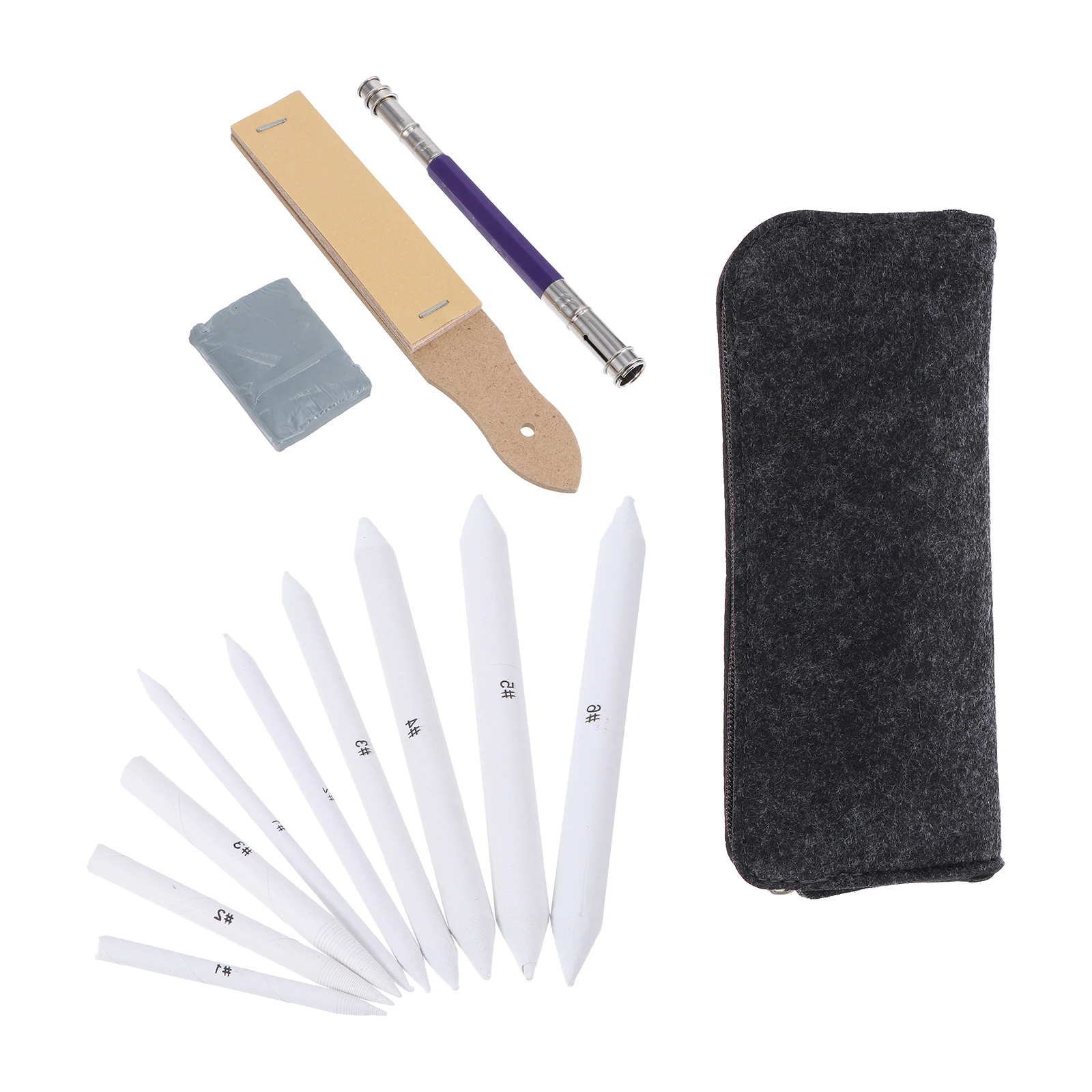 

19 Pcs/ Painting Correction Pen Set Blending Stumps for Drawing Ink Tool Brushes Suite Paper