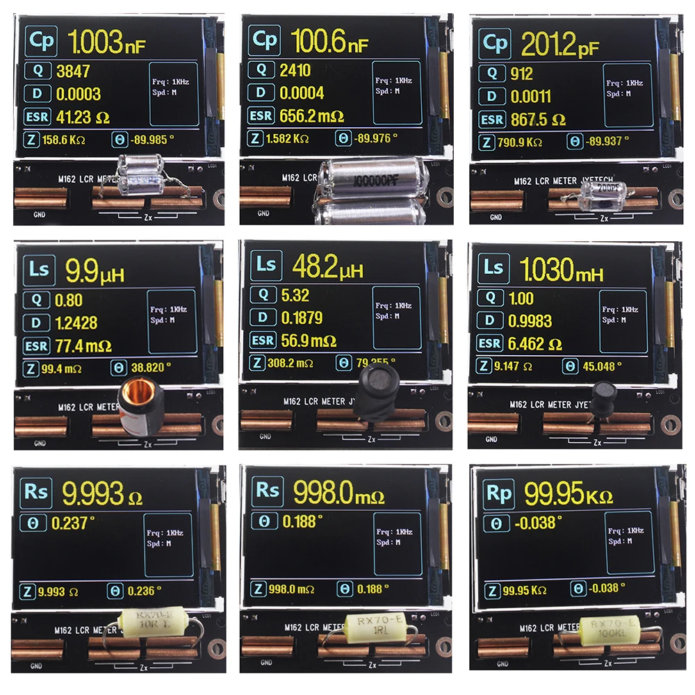 Imagem -06 - Precisão Lcr Tester Digital Lcd Ohm Resistência Capacitância Medidor Medição Ferramenta Módulo M162 Alta