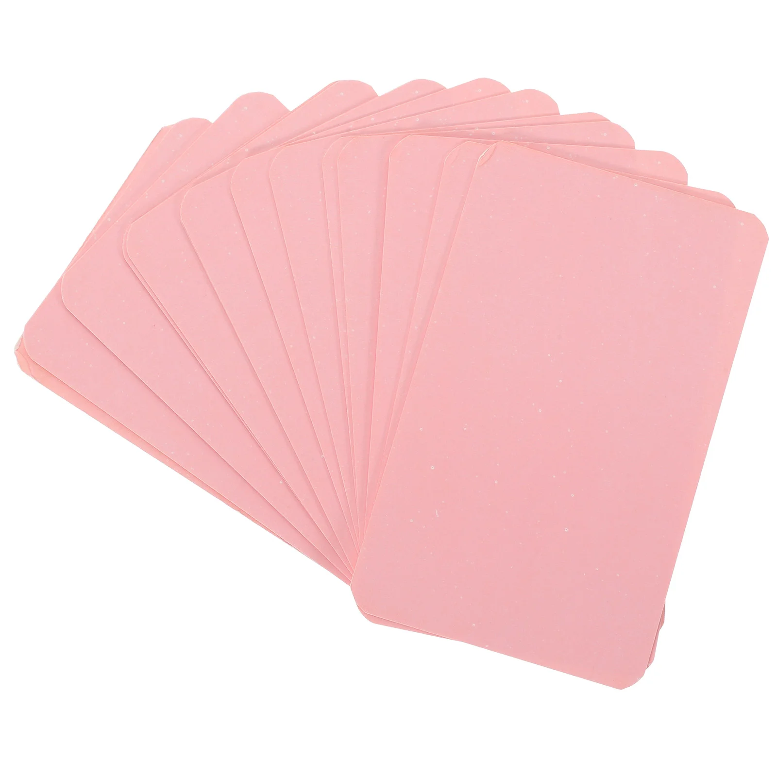 100 Pcs Greeting Card Organizer Note Convenient Word Cards Portable Pink Paper Compact Blank