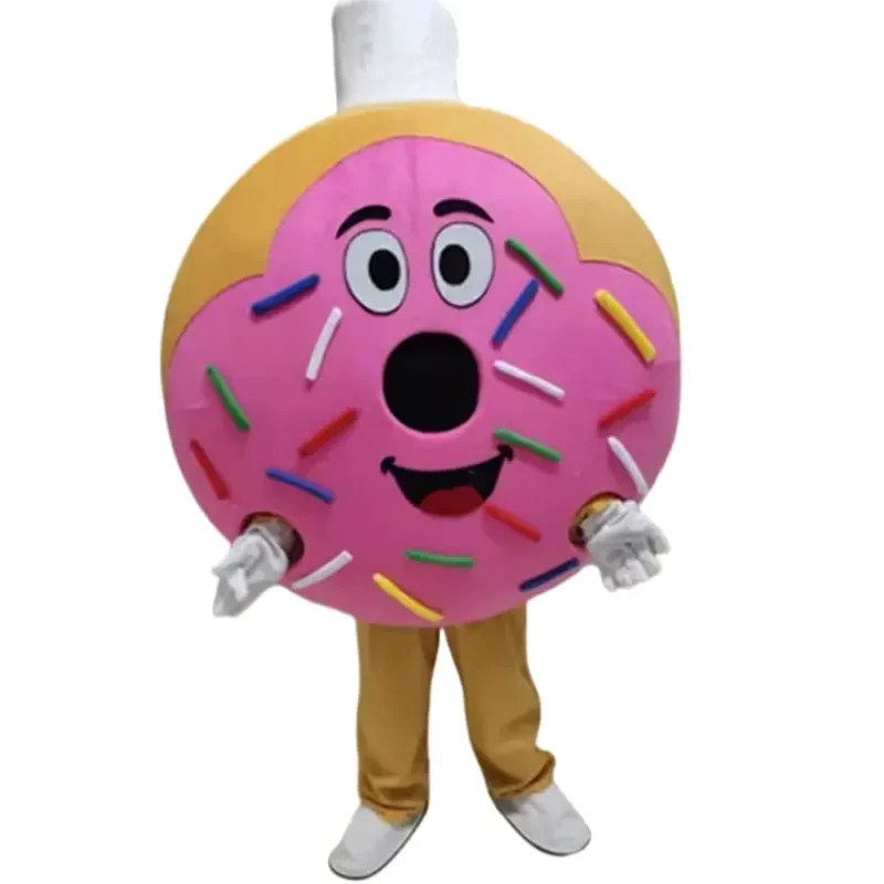 Disfraz de mascota de dibujos animados de Donut, hamburguesa, Pizza, perro caliente, patatas fritas, Cosplay para caminar para adultos, accesorios de actuación para fiesta de Halloween MN8