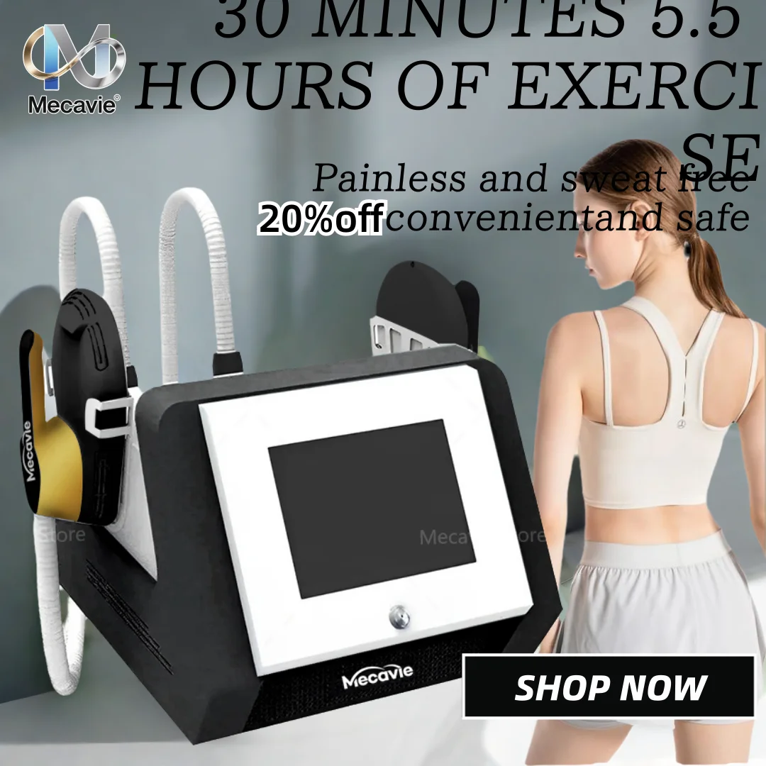 جهاز تدريب العضلات والجسم - MECAVIE EMS NEO 2026 NEW 6500W RF، آلة تخسيس الحوض الكهرومغناطيسية وإزالة الدهون #1