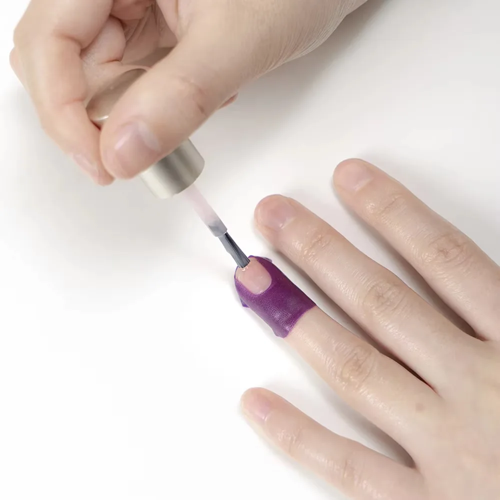 10 pçs anti-respingo unha polonês adesivos proteção da pele fita de descascamento em forma de u forma de unha prevenção de transbordamento proteger os dedos