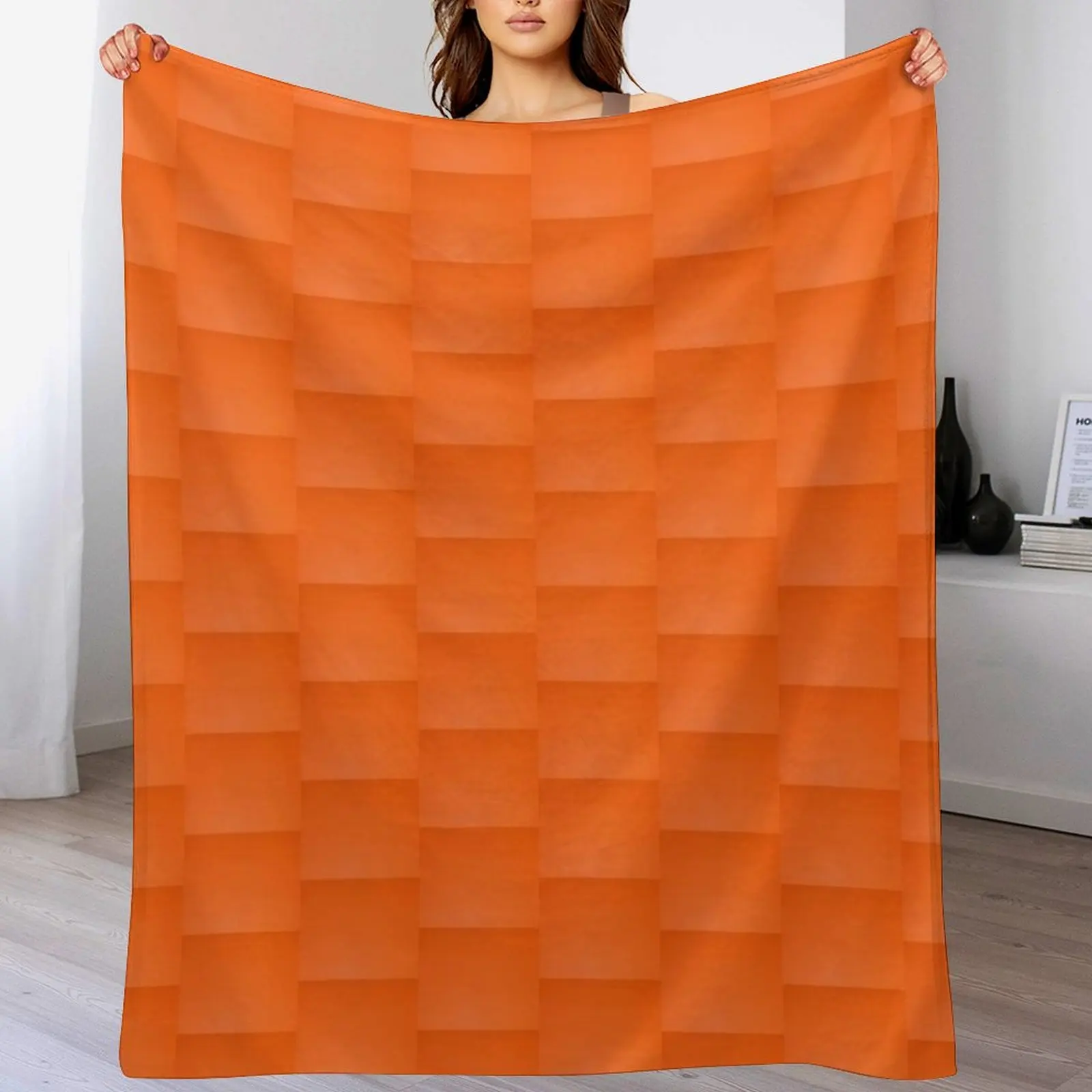 

Orange Throw Blanket Sleeping Bag warm winter Travel Decoratives Blankets