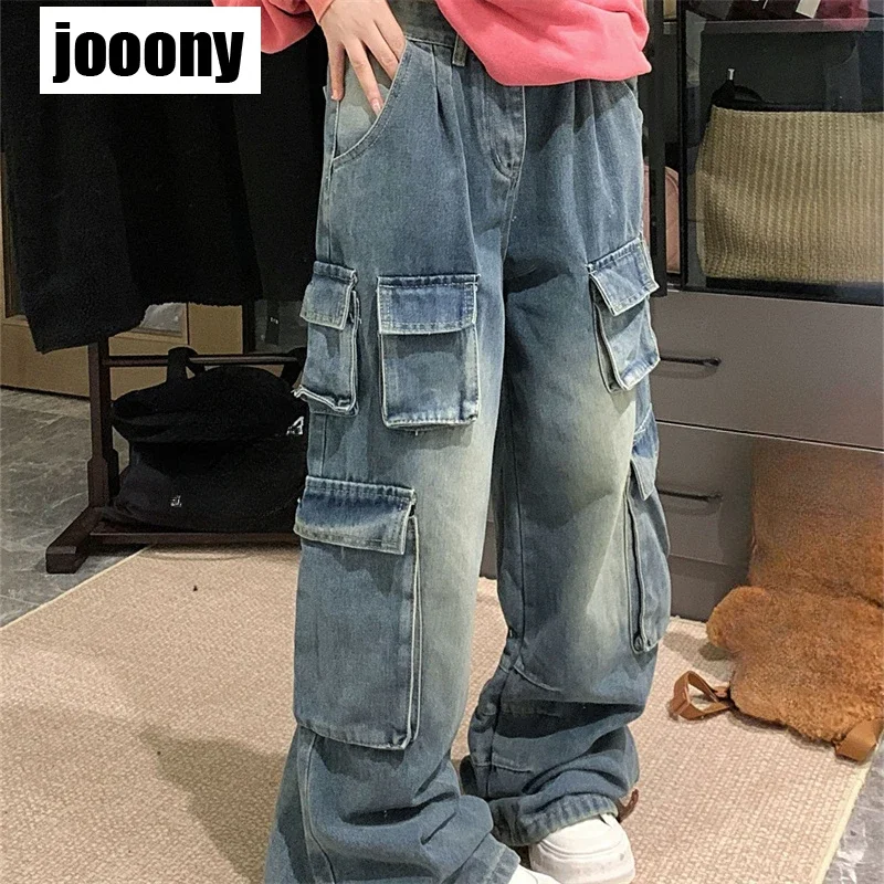 

Мужские джинсы-карго свободного кроя: популярные, классические, модные, винтажные, выбеленные, с множеством карманов, в стиле хип-хоп, универсальные, персонализированные