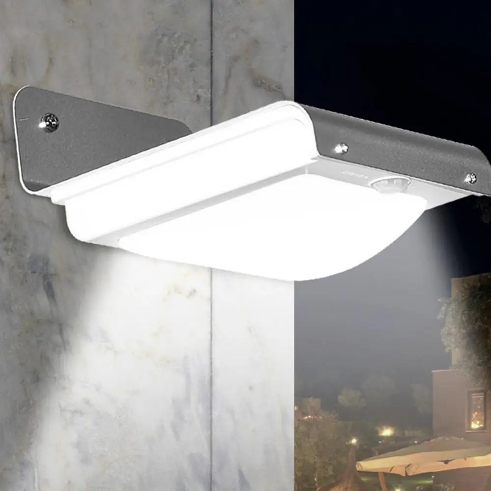 مصباح جداري يعمل بالطاقة الشمسية مع مستشعر حركة ، 16 مصباح led ، خارجي ، حديقة ، ساحة ، ضوء الشارع ، حماية ممتازة ، حماية