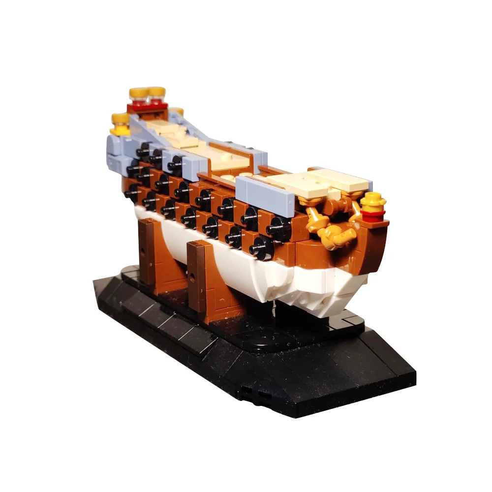 Gobricks MOC Model ship of the Zeven Provinciën Building Blocks Model Sea Adventure Ship DIY Bricks Assembly Toys Children Gifts