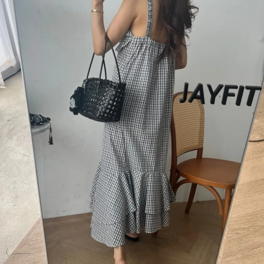 Jupe longue d'été Chic Vintage pour femmes, tenue de vacances, avec ourlet irrégulier, motif animé, sans Sve, vêtements de trajet