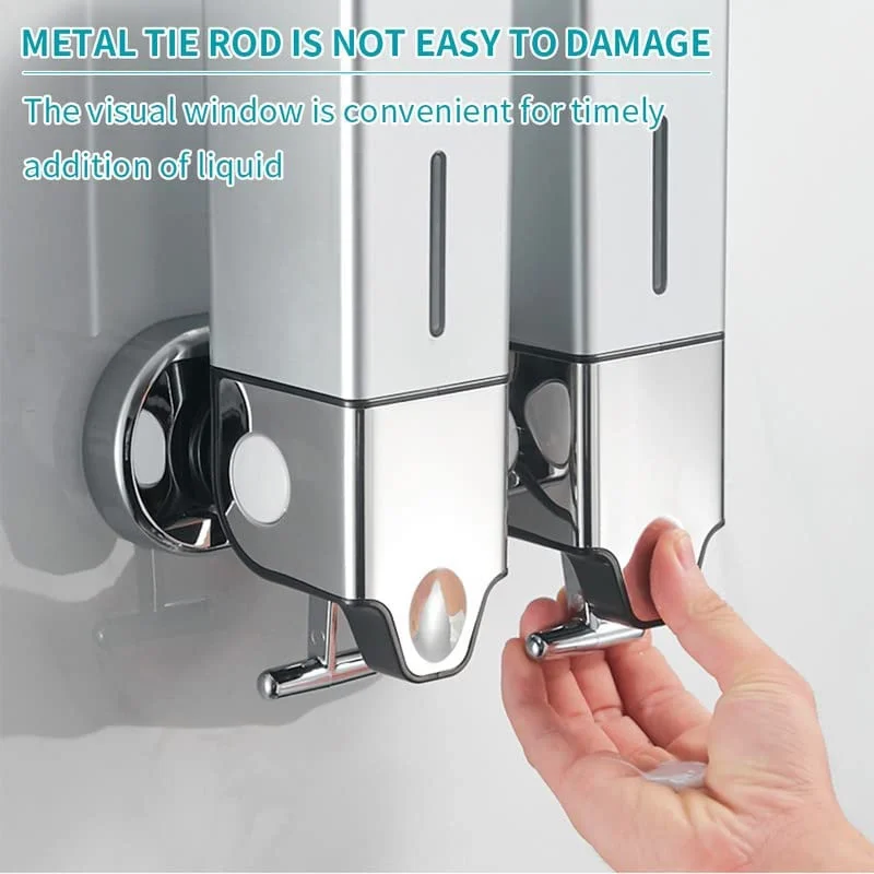 500Ml Manual Press Liquid Soap Dispenser Wall Mount Soap Shampoo Gel Shower Liquid Container for Bathroom Accessories