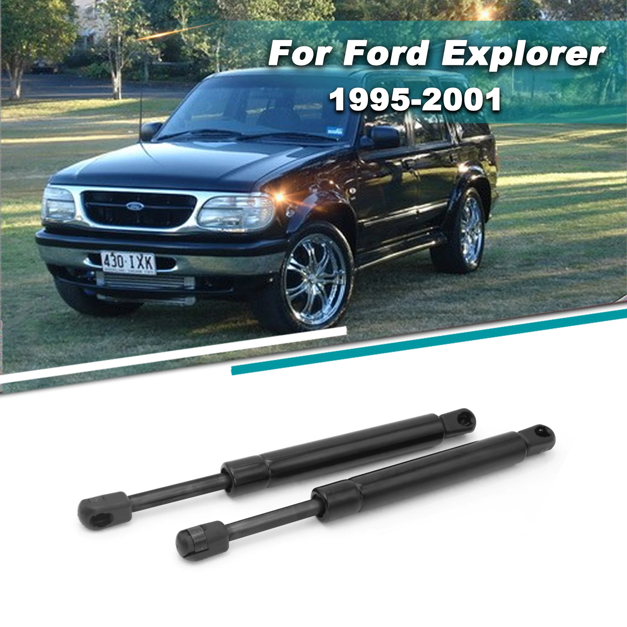 2 SZTUK / ZESTAW Samochodowe rozpórki gazowe przedniej maski silnika do Ford Explorer 1995-1997 1998 1999 2000 2001 2002 2003 Akcesoria do prętów podnośnych