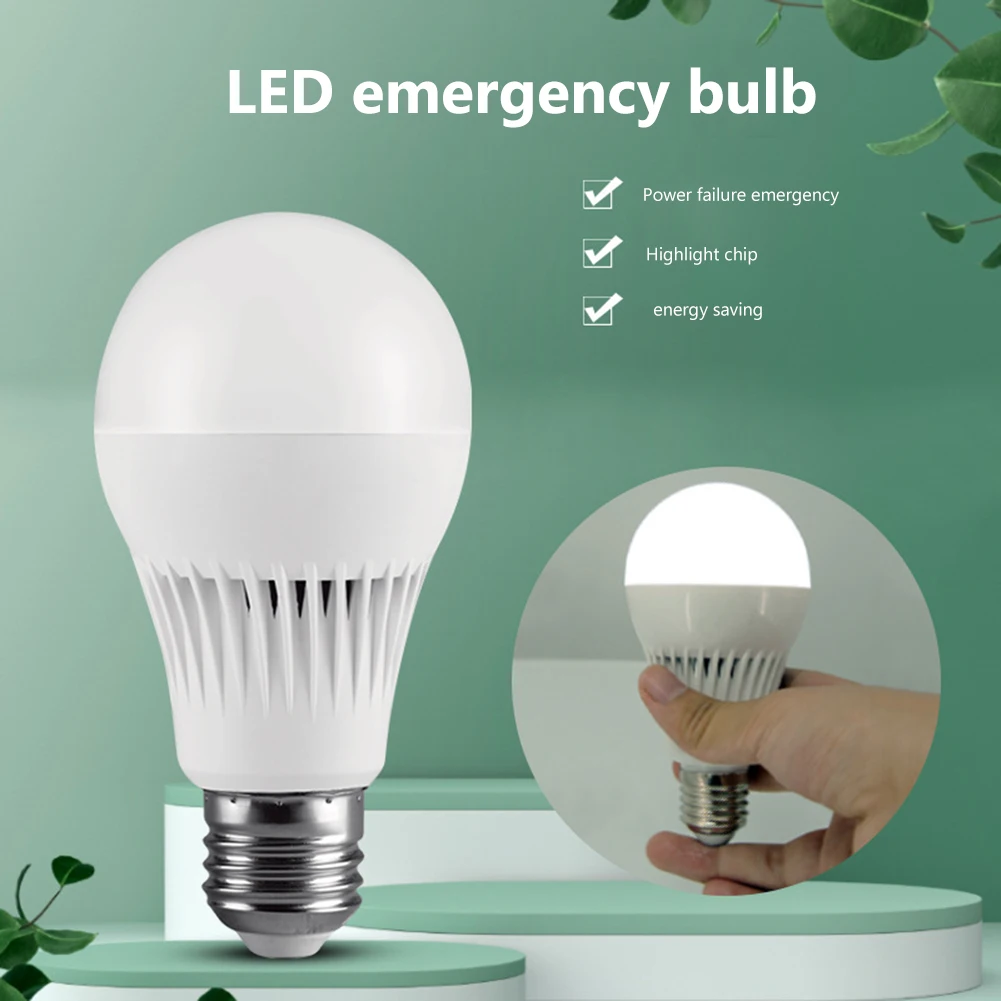 1-12PCS E27 LED Emergency Light Bulb LED Lamp 5W 7W 9W Rechargeable Touch Light Up Lamp Outdoor Lighting Bombillas Flashlights