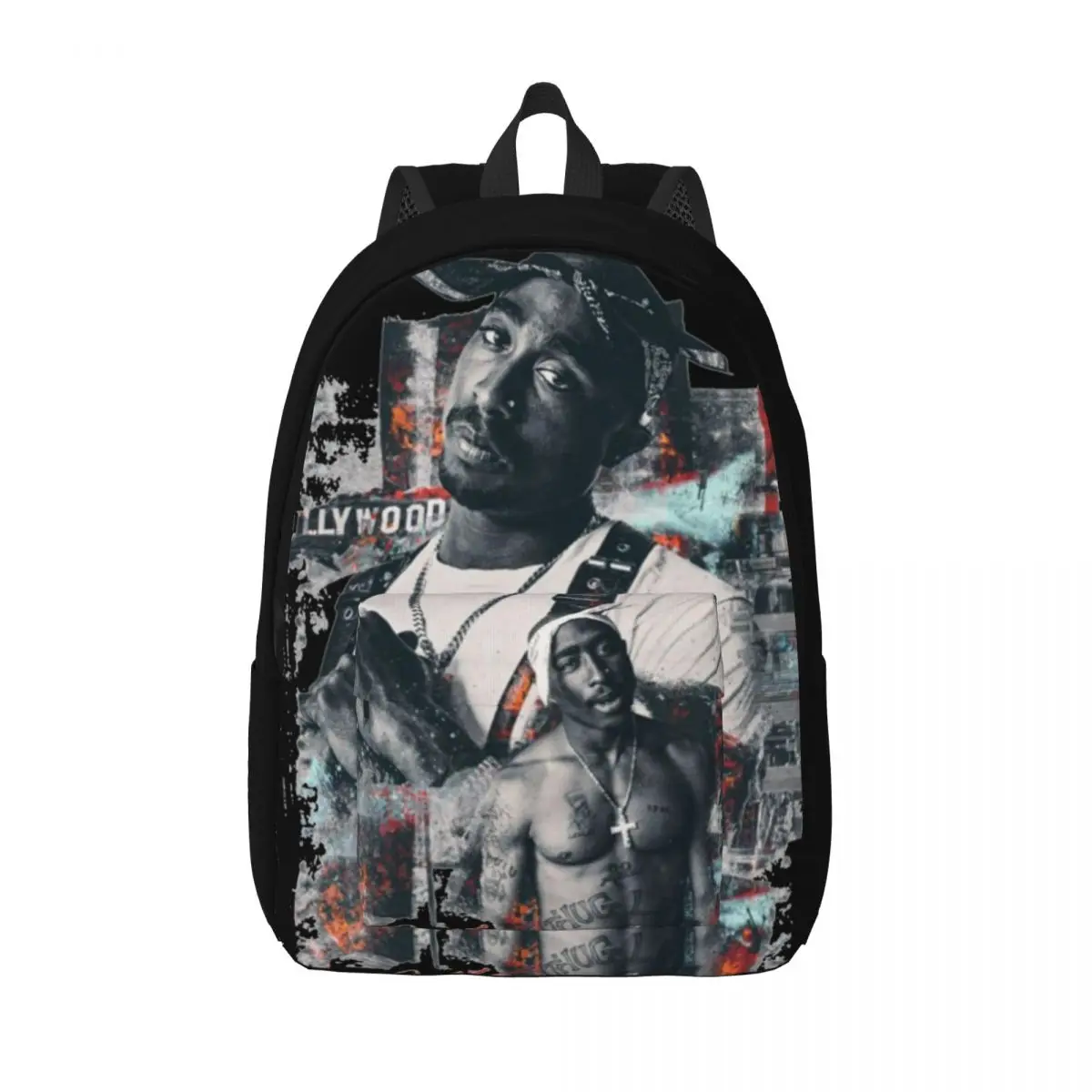 

Tupac All Eyes On Me Backpack for Men Women Teenage Student Business Daypack Hip-Hop Rap 2pac Laptop Computer Shoulder Bag Gift