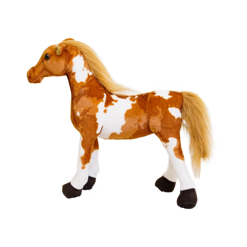 30cm Simulation Horse Plush Toys Cute Stuffed Animal Zebra Doll Soft Realistic Horse Toy Kids Girls Birthday Christmas Gift Deco