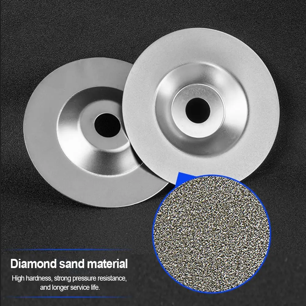 Diamond Grinding Wheel Sharpening Disc Bowl Shaped Grinding Discs Durable Abrasive Disc Alternate Tooth Polishing Glass Ceramics