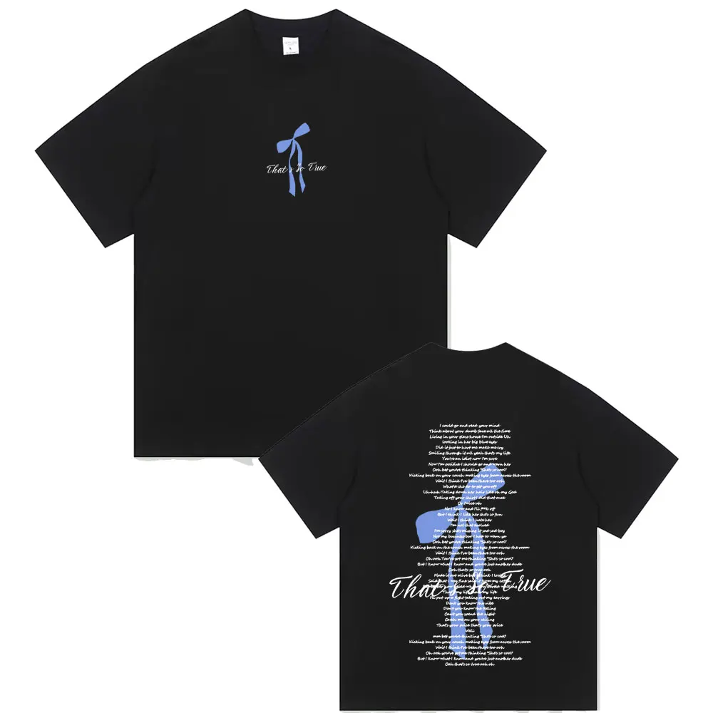 

Singer Gracie Abrams The Secret of Us T-shirt Men Women Fashion Oversized Streetwear Male Vintage Casual Short Sleeve T Shirts