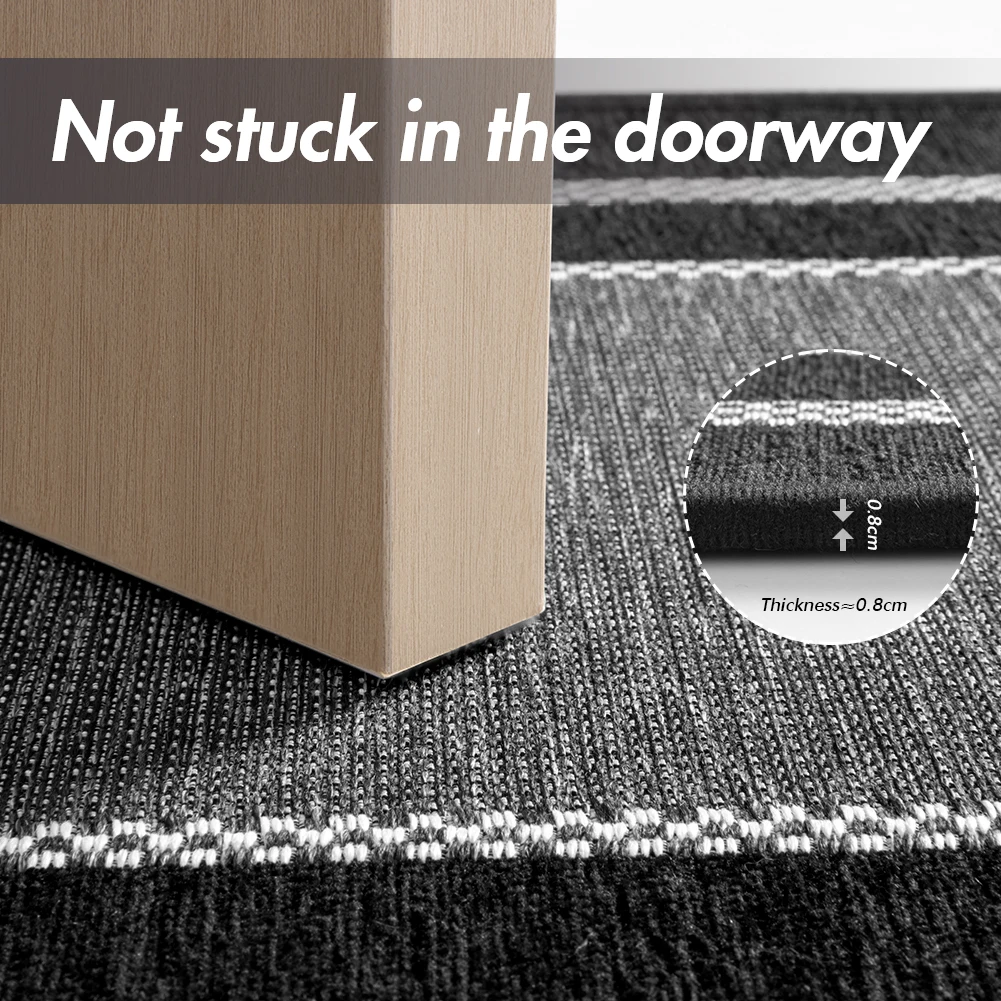 Indoor Rugs Entrance Door Mats Washable Non-Skid Natural Rubber Floor Rug Welcome Mat For Front Door Non-slip Absorbent Carpet