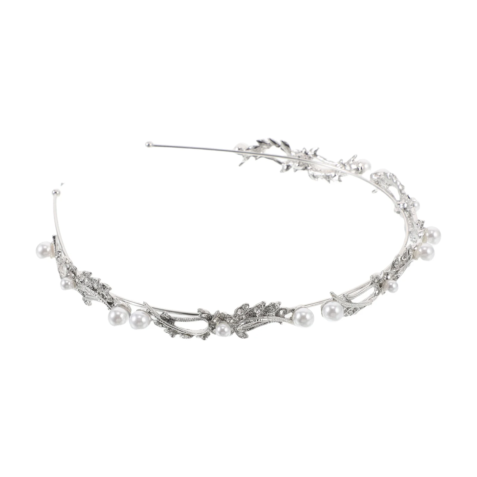 

Pearl Headband Thin Band Wedding Hair Accessories Bridal Headpiece French Style for Women Elegant Rhinestone Woman Accessories