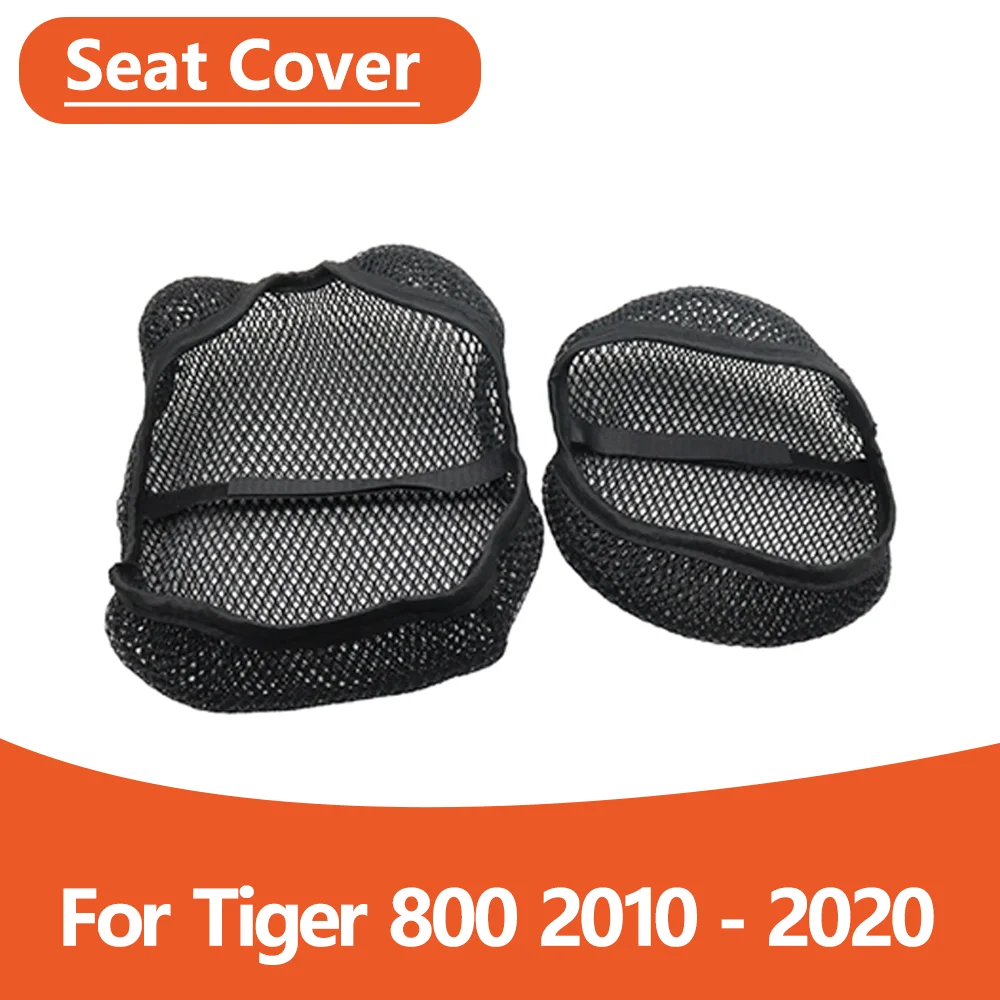For Tiger 800 XC XCA XCX XR XRT XRX Tiger800 Motorcycle Accessories Seat Cushion Cover Anti-Slip Mesh Fabric Protector