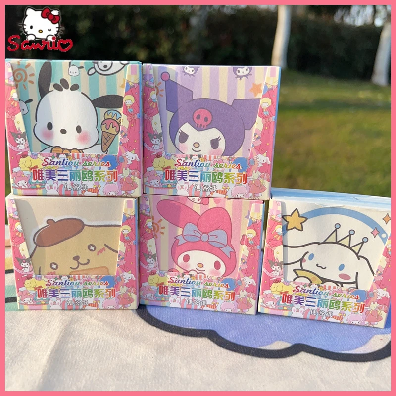 

Sanrio Симпатичные Стикеры для заметок Мультяшные стикеры коробка для заметок утолщенная бумага для девичьего сердца Украшение для сообщений подарок