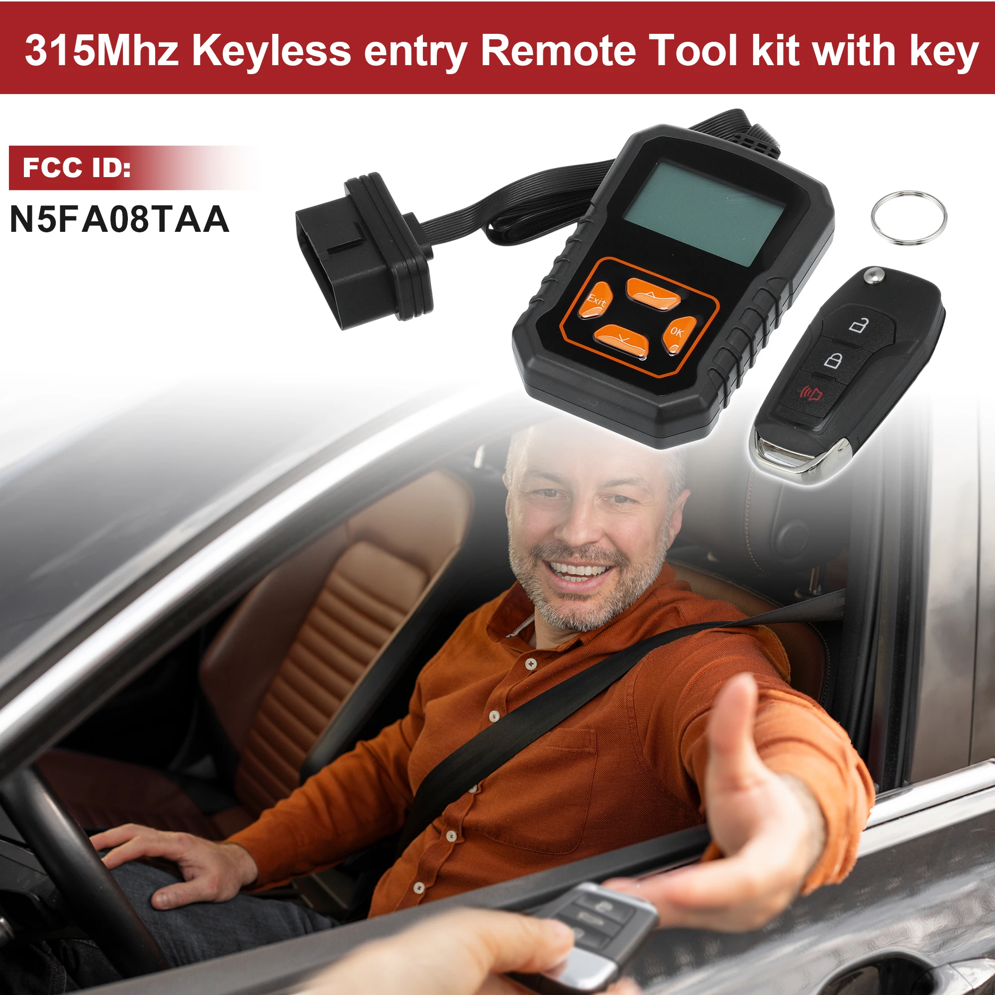 

X Autohaux N5FA08TAA Keyless Entry Remote Key Fob DIY Tool for Ford F-150 F-250