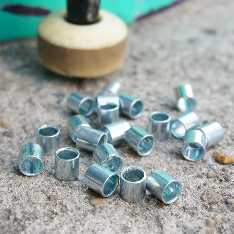 120 buah Spacer Skateboard untuk Skateboard Spacer untuk roda bantalan suku cadang pengganti Skateboard