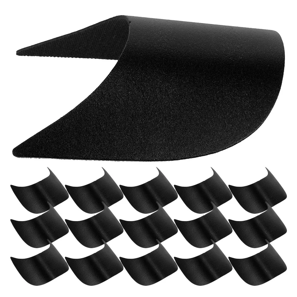 

30Pcs Baseball Cap Accessories Pe Visor Inserts Hat Brim Support Classic Black Unisex Sports Hat Part Cap Accessories