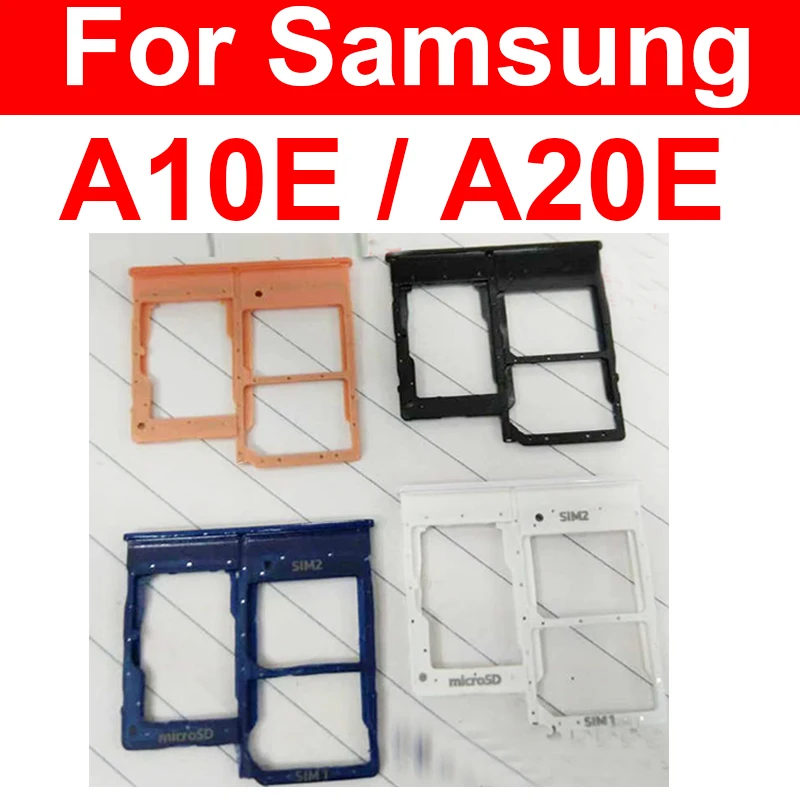 

Sim Card Tray For Samsung A10E SM-A102U A102N A102W A20E A202 A202F A202DS SIM Card Reader Connector Replacement Parts