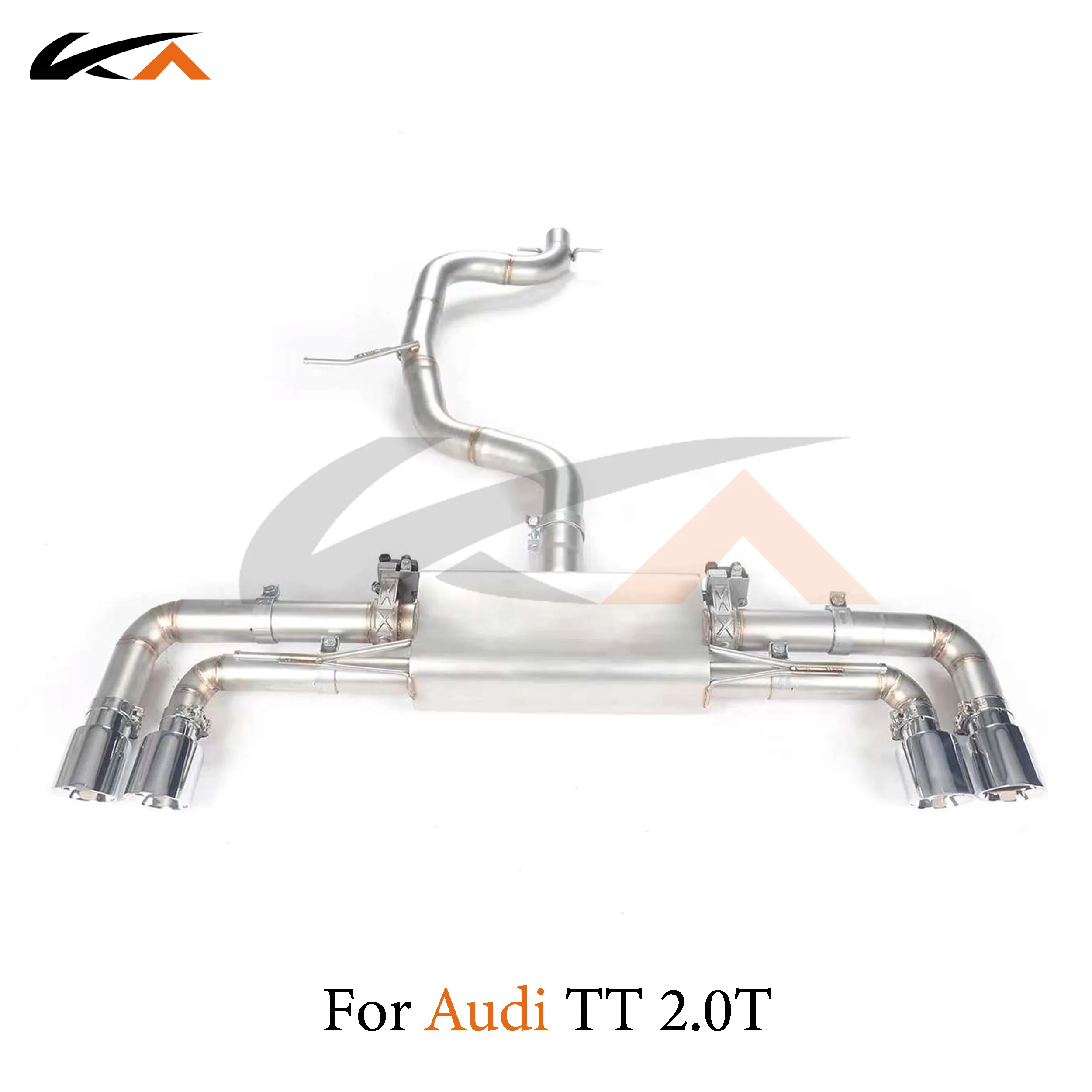 

KA Tuning exhaust system parts stainless catback for Audi TT 2.0T rear section performance muffler valve