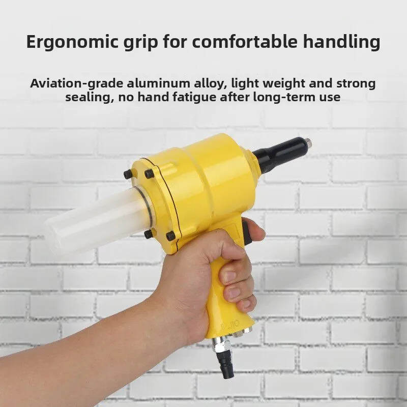 Pneumatic Rivet Gun, Aluminum Alloy Rivet Gun, Self-Priming Rivet Pliers, Gun-Style Rivet Machine view 5