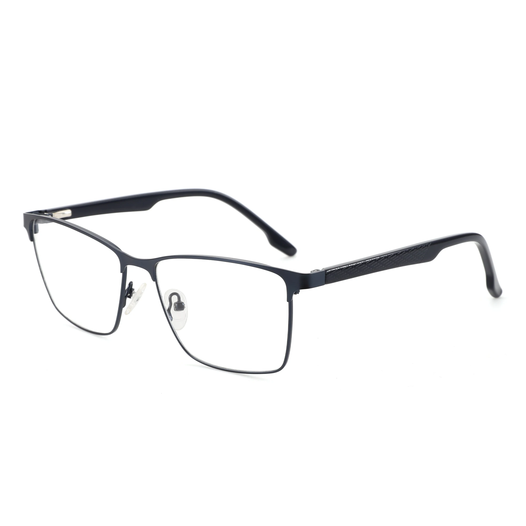 

BLUEMOKY Simple Metal Optical Frame Men Square No Prescription Eyeglasses 2025 New Full-Rim Eyewear 8262