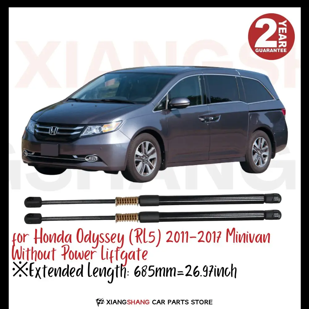 

2pcs Rear Damper for Honda Odyssey (RL5) 2011-2017 Minivan Without Power Liftgate WITH SPRING Trunk Boot Gas Charged Gas Struts