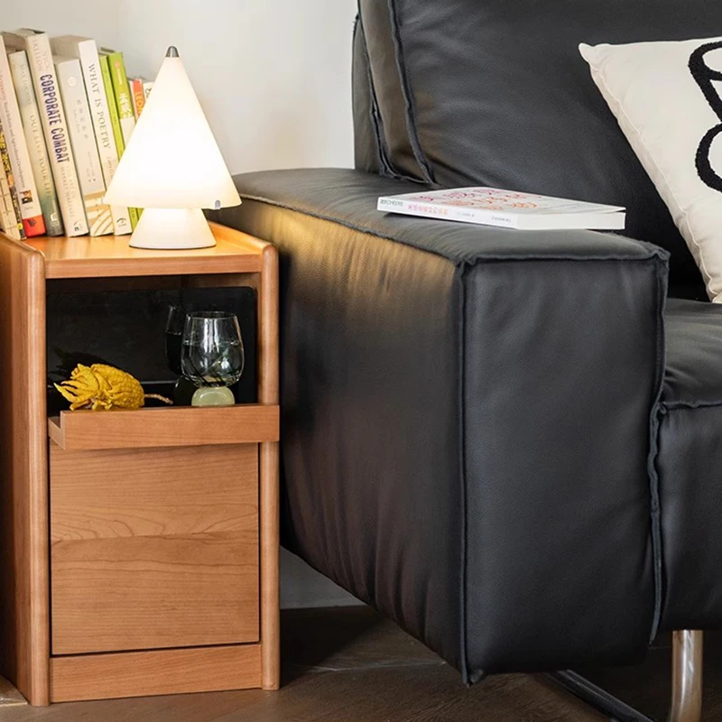 Comodino stretto salvaspazio Cassetti in legno Comodino portaoggetti per camera da letto Caffè nordico Mobili per la casa semplici Mesitas De Noche