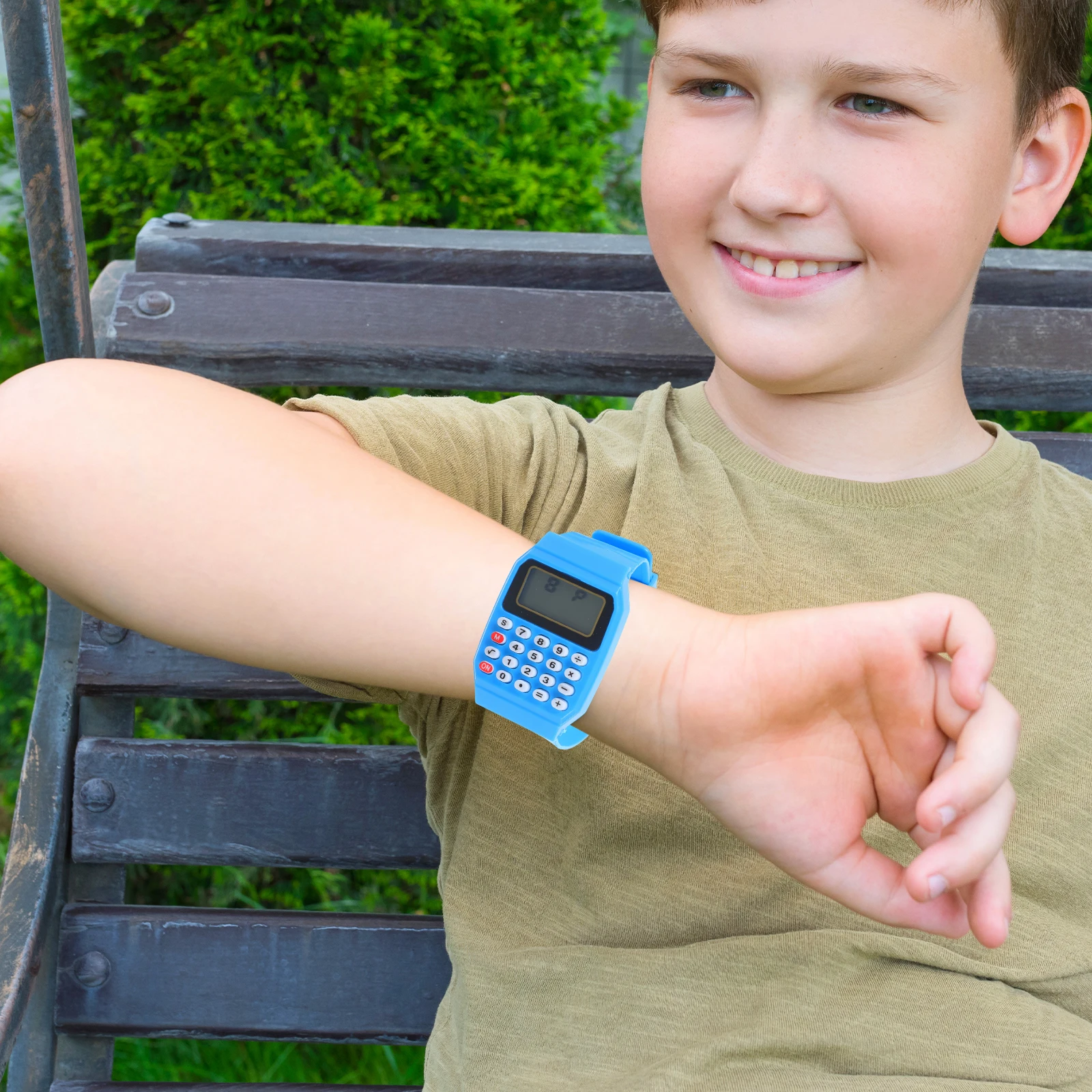 

2pcs Calculator Watch for Kids Children Toddler Waterproof Durable Birthday Party Gifts Favors Calculation Watch Math Problems