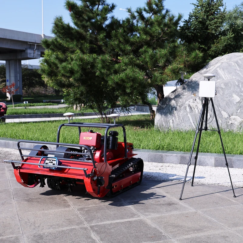Cortador de césped personalizado para huerto, Robot de Control remoto, oruga de conducción automática, campo de Golf, cortacésped verde