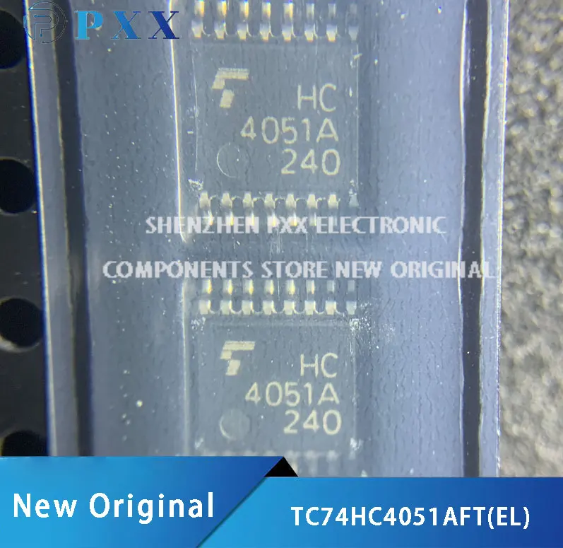 5Pcs New Oroginal TC74HC4051AFT(EL) 8-Channel Analog Multiplexer/Demultiplexer CMOS LOGIC IC ﻿ TSSOP-16 HC4051A