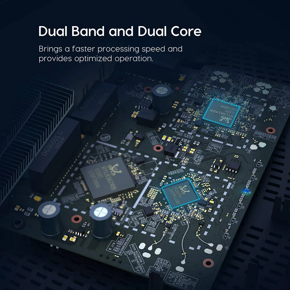 Tenda Router AX1500 WiFi 6 2,4/5GHz puerto Gigabit de doble banda funciona con aplicación doméstica Cable de red extensor Wifi AP 4x6dBi antena WPA3