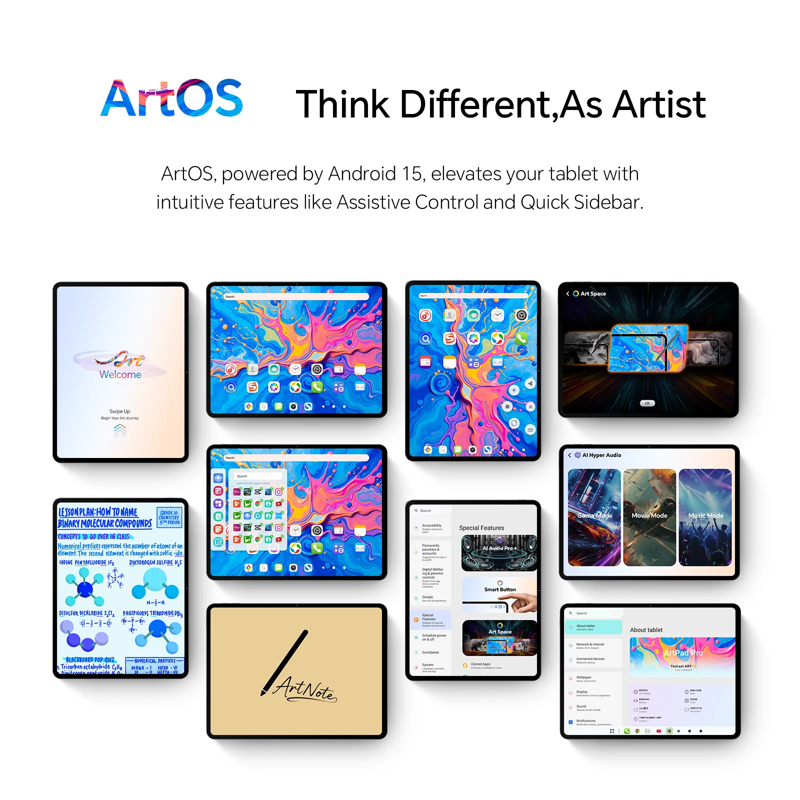 Teclast ArtPad Pro Tablets PC 12.7 inch MediaTek Helio G99 8GB RAM