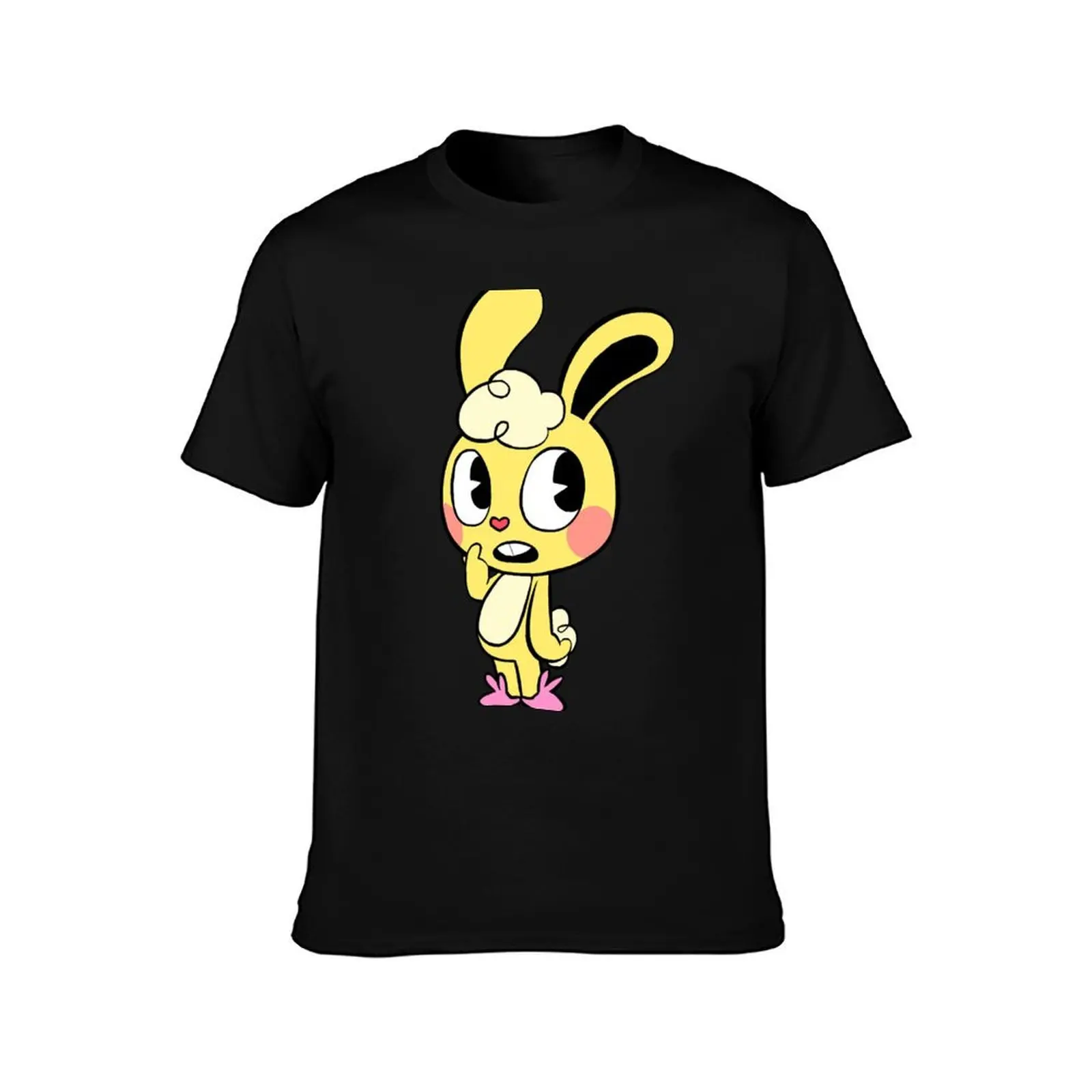 Cuddles T-Shirt Vintage Print Crew Neck Tee T-Shirt