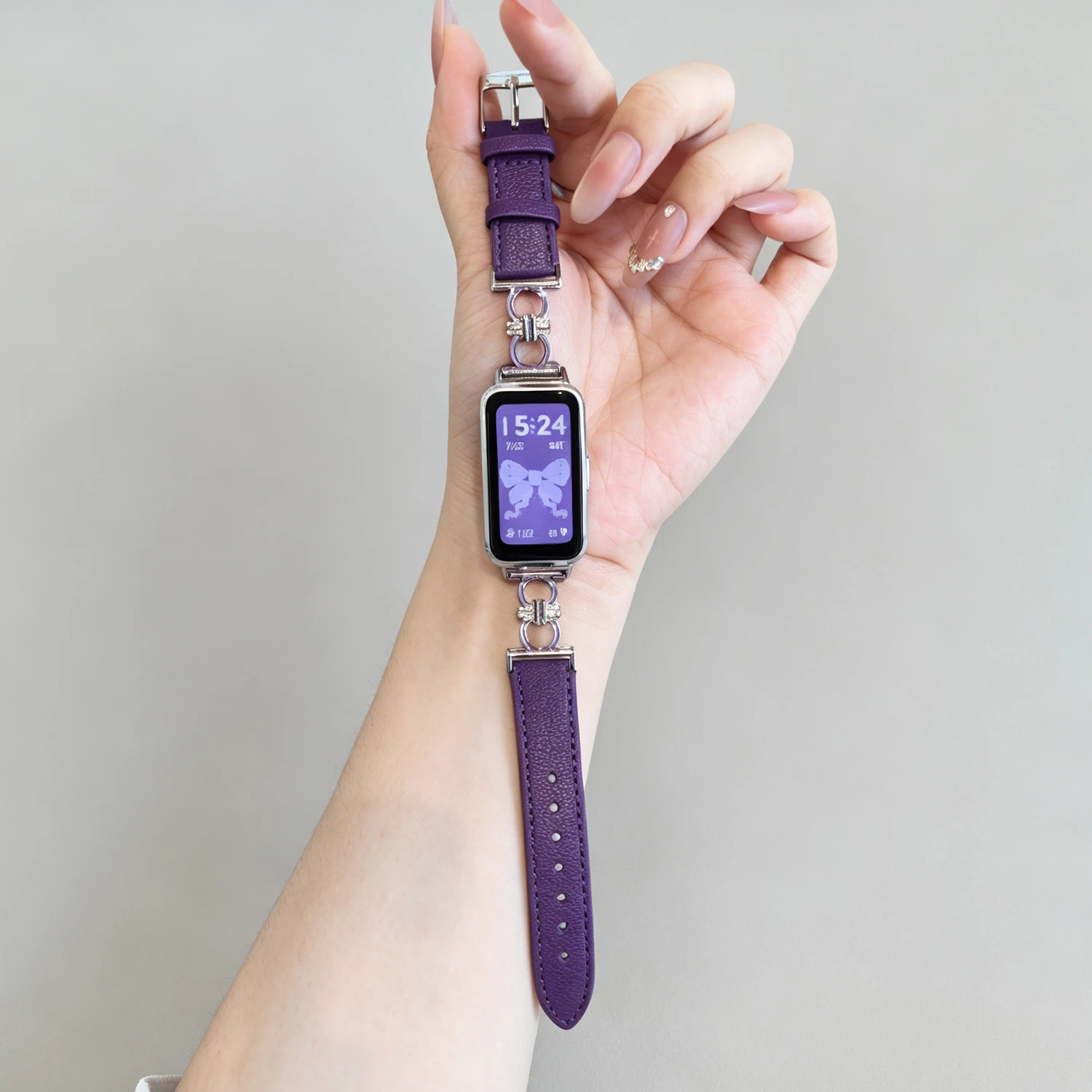 Strap For Huawei Band 10 Watchband For Huawei Band 10 9 8 Wristband For Huawei Band 9 Leather Strap For Huawei Smart Band 8