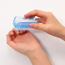 Double Sided Scrubbing Soft Art Nail Brush Remove Dirt Practical Fingernail Manicure Tools Care Pedicure Hand Wash Dust Cleaning