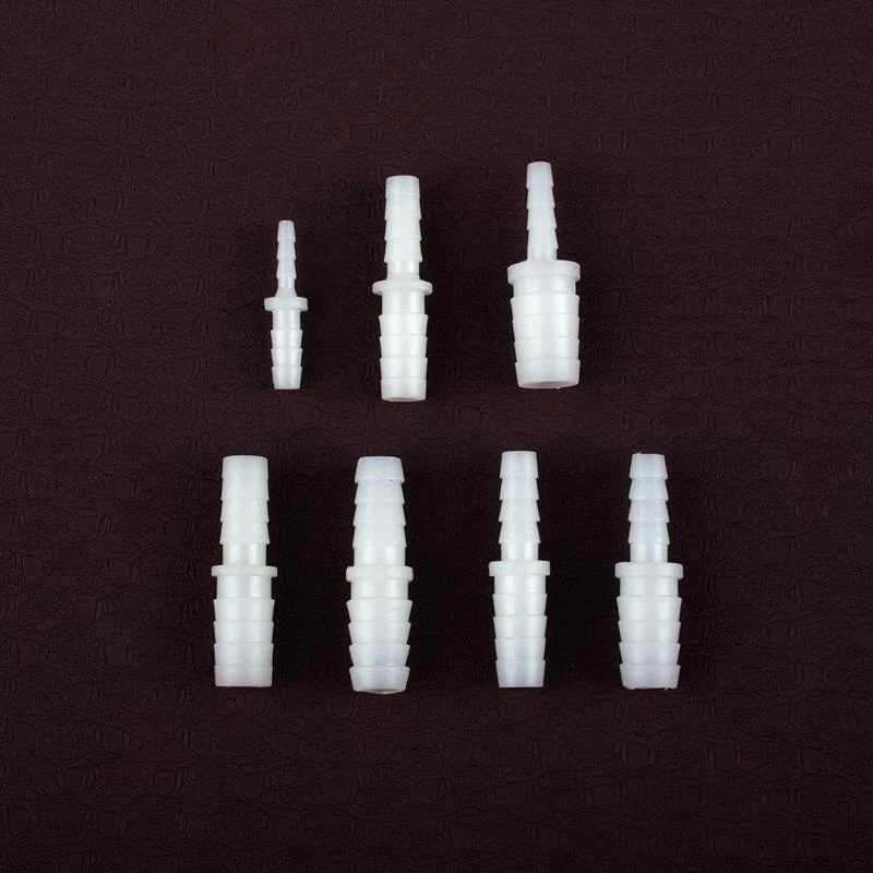 3~50pcs 2.4~9mm To 4~12mm PE Plastic Pagoda Direct Connectors Aquarium Water Tank Air Pump Adapter Garden Irrigation Hose Joint