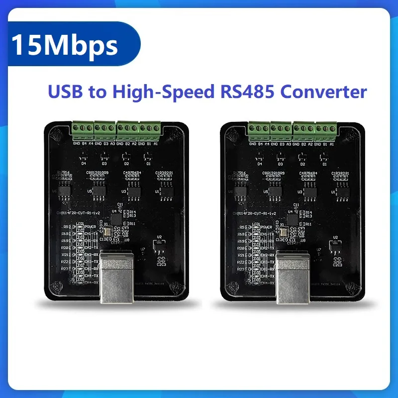 CH9114 USB2.0 to 4-Port RS485 Converter Module 15Mbps High-Speed