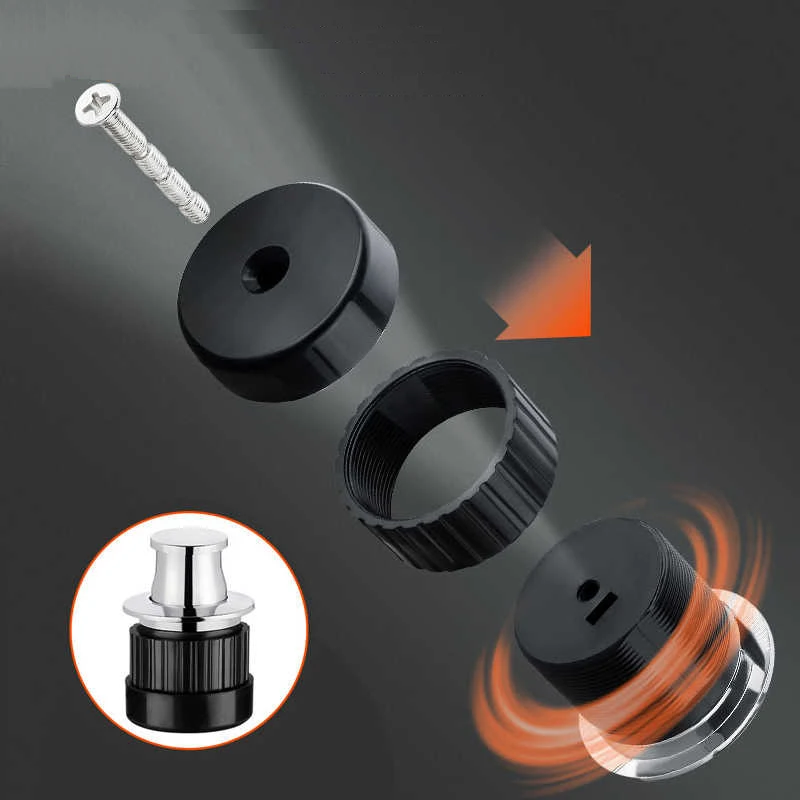 Manija de resorte telescópica para puerta de armario, cajón oculto integrado, Tatami, hebilla oculta Circular, 1 Uds.