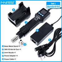 FNIRSI SAG-55 550W Hot Air Gun with Stand Rework LCD Digital Hair Dryer Adjustable Temperature Heat Gun for Phone Repair Tools