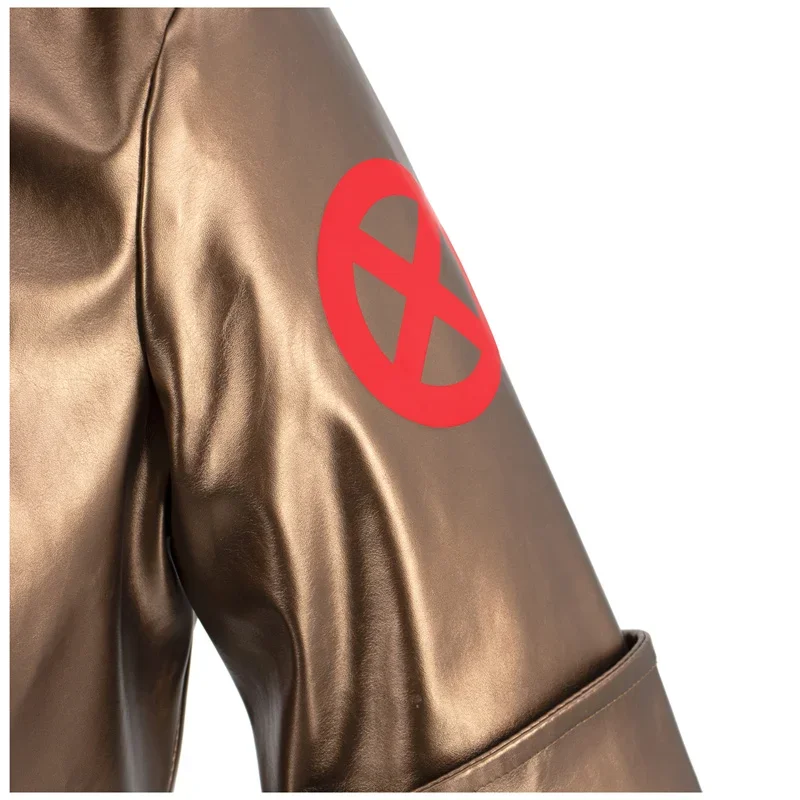 RT01 WENAM 여성 영웅 코스프레 자켓 하이 웨스트 PU 가죽 코트 애니메이션 X-Men Rogue Anna Marie 캐주얼 자켓 코스프레 의상 H&Gf1