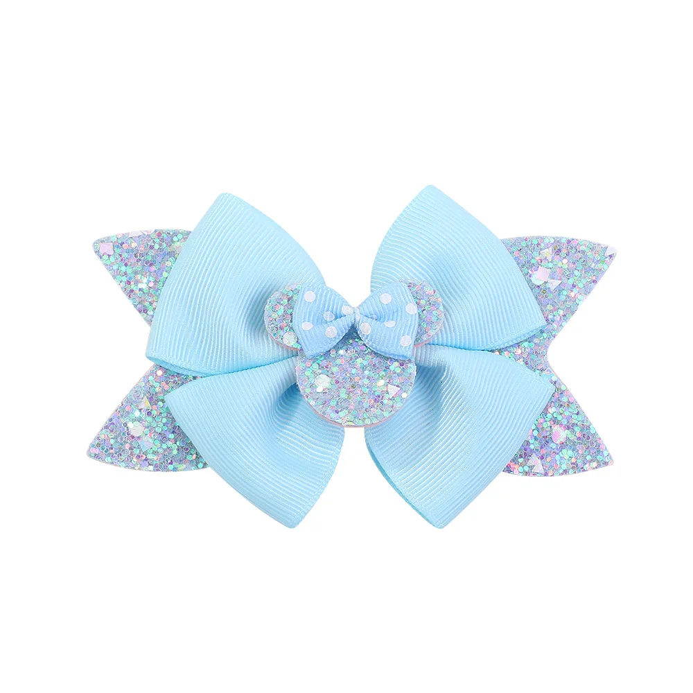 2 قطعة ديزني أنيمي ميني ماوس دبوس الشعر Kawaii ميكي الترتر القوس الأطفال أغطية الرأس الكرتون فتاة امرأة بوبي دبوس الاطفال الهدايا