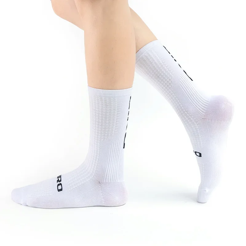 5 Pairs Cycling Socks Men Sport Biking Socks Sweat Absorbent Breathable Compression Soccer Socks Men Road Bicycle Football Socks