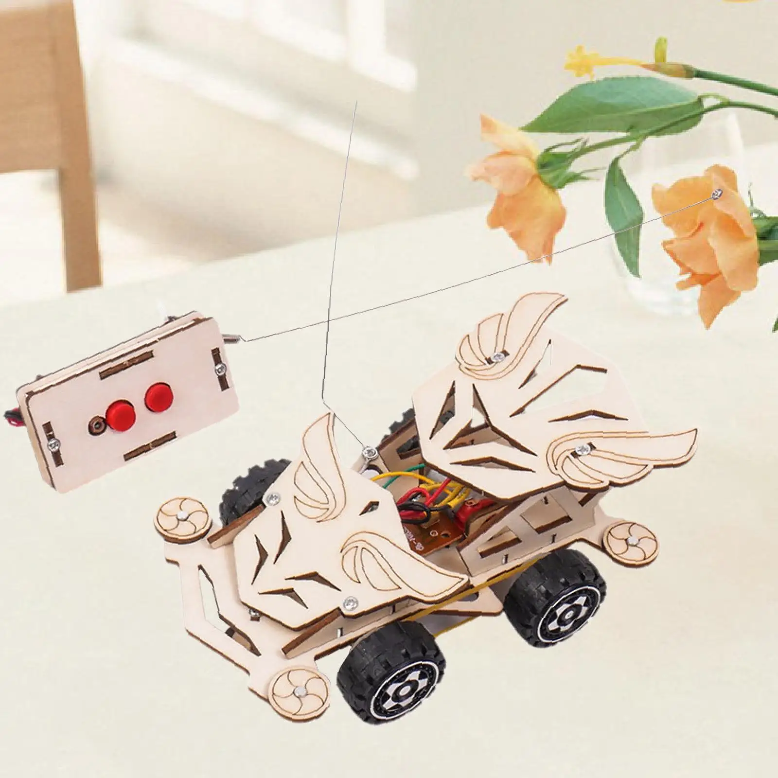 Wooden Model Car Kit DIY Projects Handmade Classroom Teaching Learning Toy for Children Classroom Ages 8+ Year Old Gifts Teens