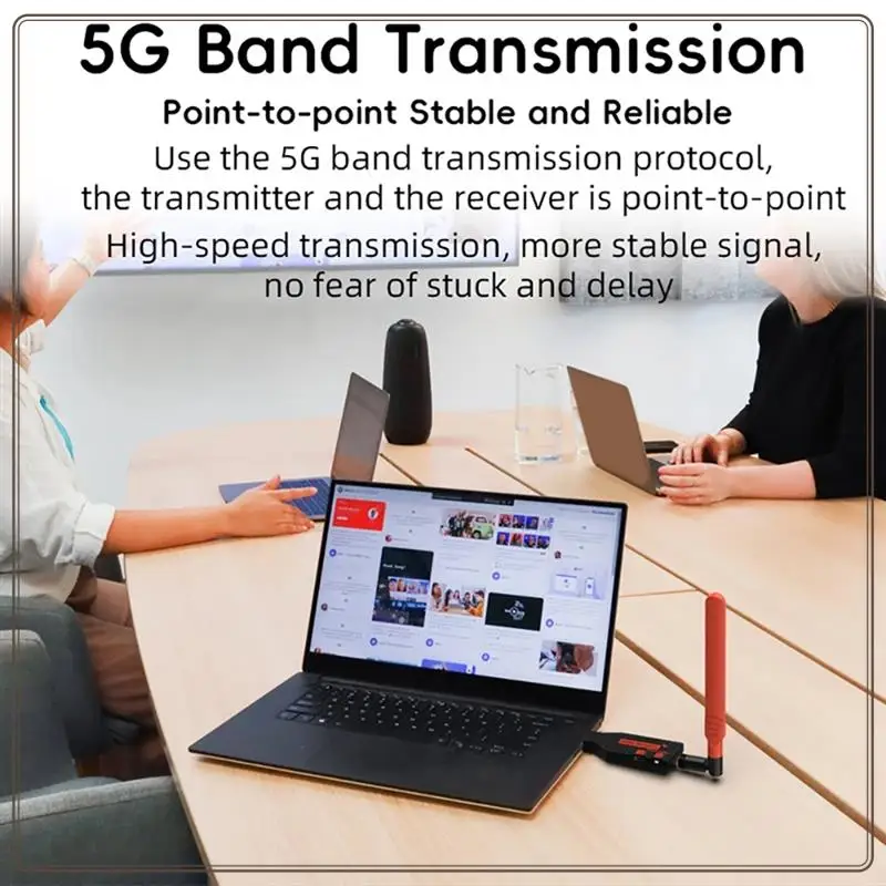 

150M Wireless -Compatible Transmitter Receiver Display Dongle Wireless Extender Adapter For PC Laptop TV Projector Durable