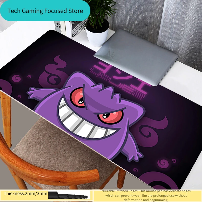 

Mouse Pad Gengar Durable Anime Gaming Accessories Varmilo Keyboard Desk Mat Gabinete Gamer Carpet Mousepad Mouse Mats