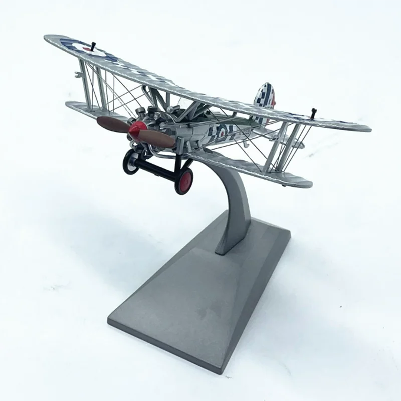 Scale 1/72 UK Bristol Bulldog Biwing Fighter Miniature Diecast Alloy Eco-friendly Aircraft Model Souvenir Collection Toy For Boy